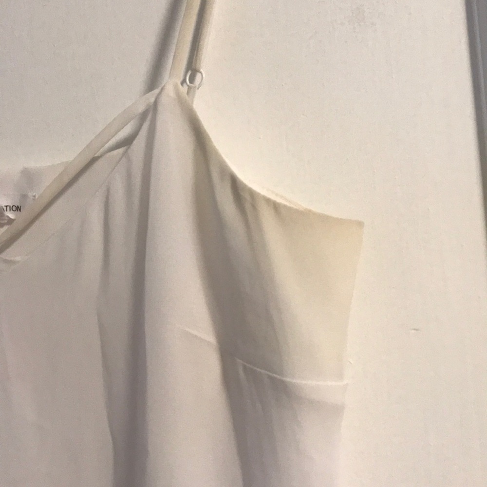 BCBGeneration white Ruffle Hem Mini Dress - Picture 3 of 3